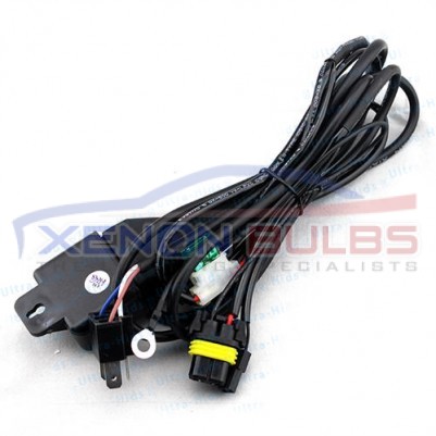 Wiring Harness H4 H/L XENON HID KIT Bi-Xenon Loom Car Relay Telescopic High Low